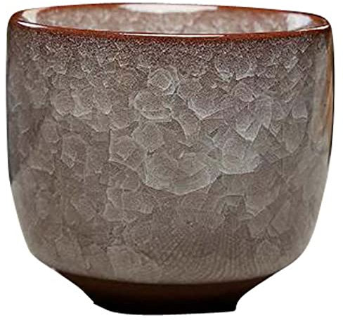 ZEALMAX Set di 4 tazze da tè, classici cinese/giapponesi in stile sake tazze in ceramica per vino, per ufficio, casa, ristorante-C
