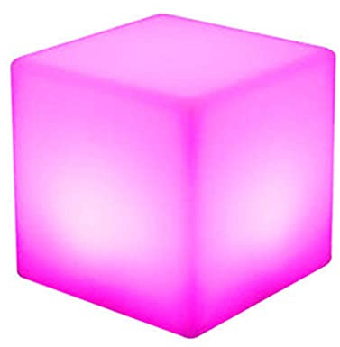 wanwanper Leuchtwürfel, Würfelleuchte, 30cm Helligkeit Würfel LED Farbwechsel, RGB einstellbare Lichtfarben, mit Fernbedienung, Nachtlicht, Stimmung Party Umgebung Dekoration Beleuchtung, 30X30X30cm