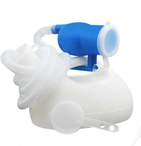 BAMFY Urinflaschen for Männer 2000 Ml Lange Tube Mit Deckel Urinflasche Männer Nachts Auslaufsicher, Tragbar Urinflasche for Unterwegs for Krankenhaus Heim Pinkelflasche (Color : Weiß, Size : 2m Pip