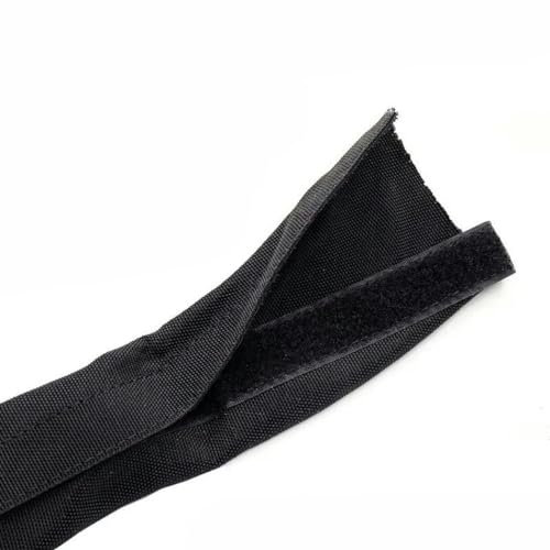 Reusable Cable Sleeve With Tape 10mm - 100mm Self Closed Nylon Flexible Sock Harness Sheath Management Protection Wire Wrap-Black-40mm-6M