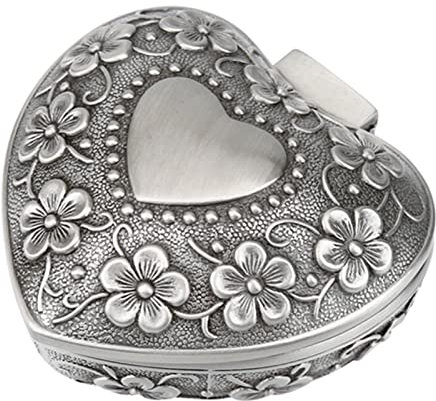 Fabater Schmuckkästchen, Schatzkiste, Schmuckkästchen, Geschnitzte Blume für Schmuck, Ohrringe, für Schatzkette