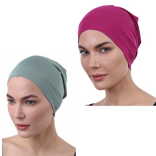 Deresina Bambus Chemo-Kopfbedeckung für Frauen & Männer – Ultra-weiche, atmungsaktive Schlafmütze bei Alopezie & Haarausfall, leichte Beanie für Tag & Nacht, Alternative zur Perücke