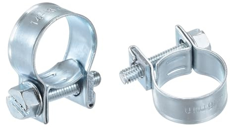 QUARKZMAN 15 Stücke Rohrschellen, Einstellbare 14-16mm Schraubrohrschellen Schlauchbinder Schlauchklemme Schraubzwingen für Haus Rohr Pool Waschmaschine Garten