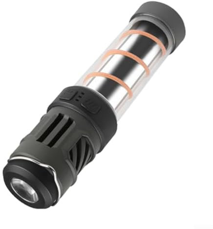 Essential For Outdoor Companion - Repellente per zanzare 3 in 1, con luce da campeggio e torcia, portatile e di design, colore: nero