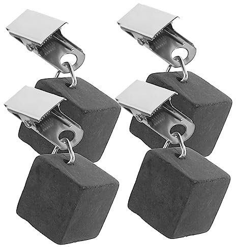 Amosfun 4stücke Tischdeckengewichte Wiederverwendbar Mit Metallclip Für Outdoor Camping Zubehör Kleine Kompakte Tischdeckenklammern Als Deko-tischdeckengewichte