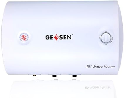 Electric Hot Storage Water Heater 50L Water Heater Storage, RV TR Endless Trailer Indoor Waterproof Shower Compact Point-of-Use, UK Plug (White-50L-WS)
