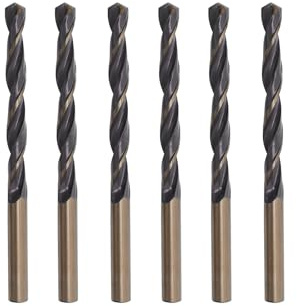 Misuyue 6pcs Metallbohrer, 4mm HSS Stahlbohrer Set, Spiralbohrer | Professional Eisenbohrer für Metall, Aluminium, Hartplastik, Edelstahl, Holzbohrer