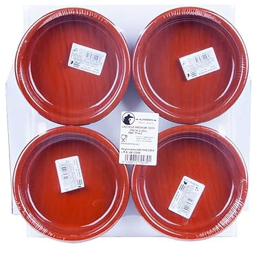 Authentic Spanish Rustic Terracotta Tapas Dishes - Cazuela Clay Pans Set of 4 x 16cm for Oven, Stove-Top, Microwave, and Dishwasher