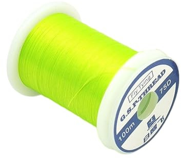 wisoolkic Matériaux de montage de mouches de qualité supérieure Fil 75D en 5 couleurs Matériaux de ligne de pêche solides ABS Fil de montage de mouches solide 75D, E