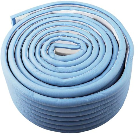 Isolation thermique pour tuyau d'eau extérieur de 2m de ruban en mousse EasyByMall pour protéger contre le gel et améliorer le silence (Bleu)