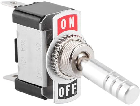 NIWPPKIMX Interruptor basculante for Coche de Carreras, Instrumento de Segunda Marcha, Interruptor basculante de Encendido y Apagado Universal, 12V, 20A