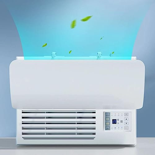 NSTVVEE Deflector de Aire para Aire Acondicionado de Ventana, Deflector de ventilación, deflectores de Viento para Aire Acondicionado, Ajustable y Reutilizable, se Puede Cortar libremente,