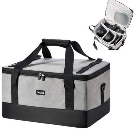 YipuVR Photography Light Carrying Bag for Godox SK400II – Durable 600D Oxford Case with Shockproof Padding, Customizable Organizer & Detachable Strap for Traveling Photographers