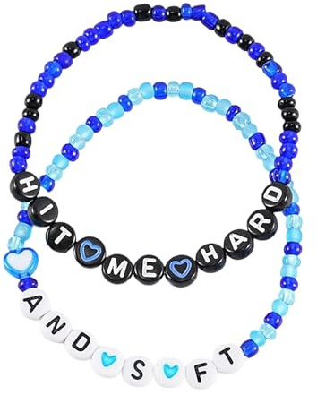 Friendship Bracelet, Bracelet Sets for Music Fans, Top Albums, Concert Outfit Gifts, Girls Friendship Bracelets Bulk FgY909 (Blue, 18cm)
