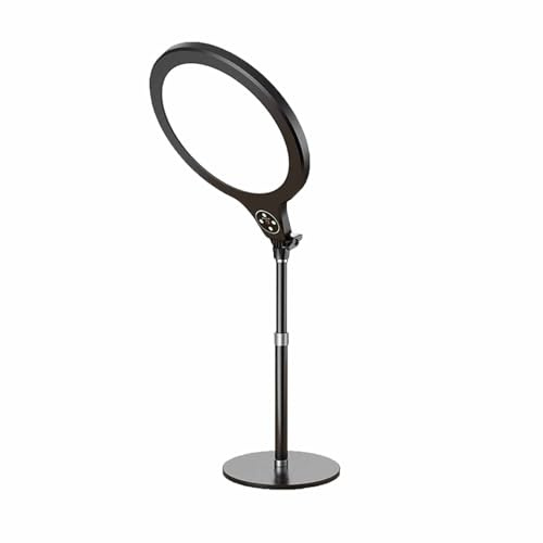 Qlbnxks Luce di Riempimento a Schermo Intero, Lampada Professionale, Luce ad Anello da Scrivania, Luce Selfie per Telefono da Tavolo, per Videoconferenze Selfie Vlog Trucco Live Video