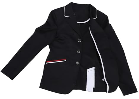 Luqeeg Abrigo Ecuestre para Niños, Chaqueta de Equitación Elegante, Ligera y Transpirable, Chaqueta de Equitación de Competición de Entrenamiento con Diseño Duradero, Ideal para Todos los Jinetes,