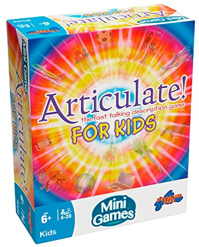 Drumond Park Articolate for Kids - Mini gioco da tavolo per bambini, versione compatta del gioco di descrizione parlante, giochi di famiglia per bambini dai 6 anni in su