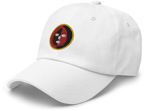 RIVEMUG Eleggua Cap Curved Bill Relaxed Fit Low Crown Adjustable Gorra Elegua Santeria Hat White