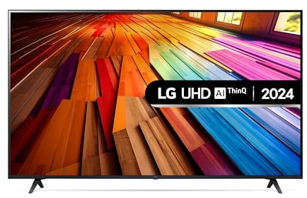 LG 55UT80006LA 55-Inch 4K UHD Smart TV, (α5 AI Processor Gen7, Freeview Play and Amazon Alexa, 60Hz), Ashed Blue [Model 2024]