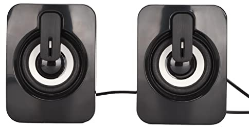 Haut-Parleur D'ordinateur A2, Stéréo, Basses Claires, Moins de Distorsion, Petit Haut-Parleur Filaire alimenté par USB pour Ordinateurs de Bureau et Ordinateurs Portables