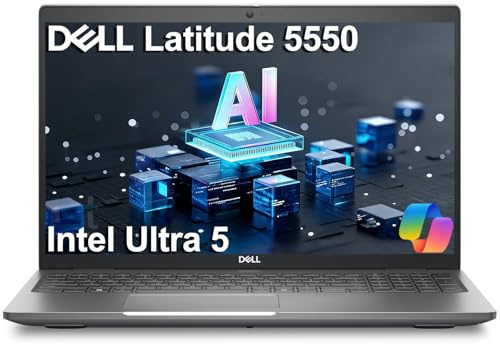 Dell Latitude 5550 5000 Business AI Laptop, 15.6 FHD, Intel 12-Core Ultra 5 125U (> i7-1355U), Backlit, 2x Thunderbolt, IST Computer Customized 16GB/32GB/64GB DDR5 RAM, 512GB/1TB/2TB SSD, Win 11 Pro