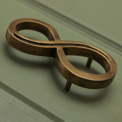 Floatinig House Number | 5 inch Modern Door Sign Numbers Signs Plaques | Street Home Address Numerals (Heritage Brass, 8)
