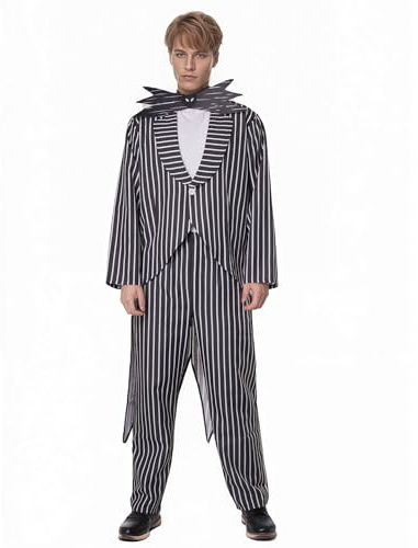 Wildarms Traje de etiqueta vintage para caballero Halloween, incluye frac, pantalón y corbatín, ideal para cosplay (L)