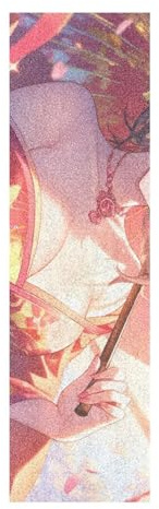WDdZzyy Japanese Girl Anime Beauty Skate Board Griptape Anti-Reißfestes Griffband für Roller, Deck, 83 x 22,9 cm, lija para patineta