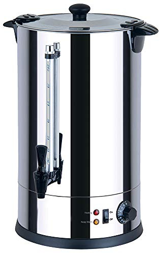 8 Litre Catering Urn, Instant Hot Water Boiler, Tea Urn for Home Brewing, Commercial or Office Use, Stainless Steel