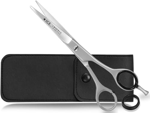 Premium Haarschere Friseurschere Professionell-Line Haarschneideschere | Haarpflegeschere mit einseitiger Mikroverzahnung zum Pflegen der Haare mit Etui 15,24 cm