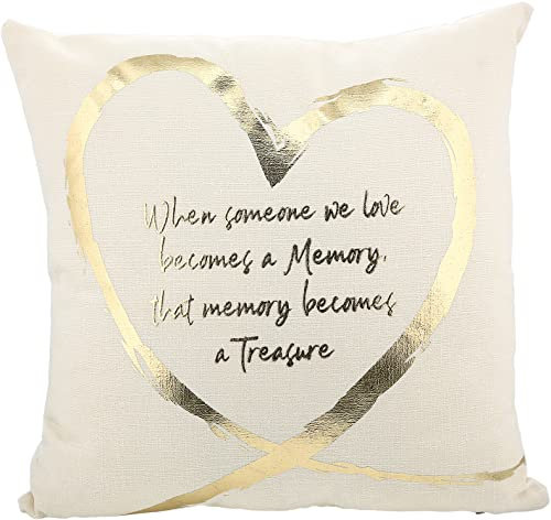 Pavilion Gift Company Pavilion-Memory-16 Throw Comfort Gift for Loss of Loved One Pillow, 16, Beige