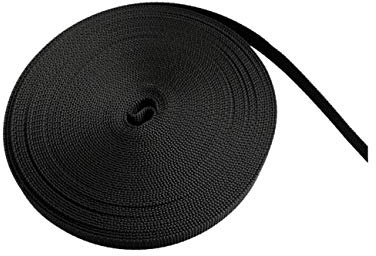 On1shelf 10 mm breites schwarzes Nylon-Gurtband, robustes Polypropylen-Gurtband, 10 m (10 mm)