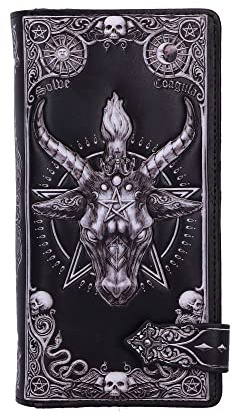 Nemesis Now Baphomet Geldbörse mit Prägung, Schwarz, 18,5 cm