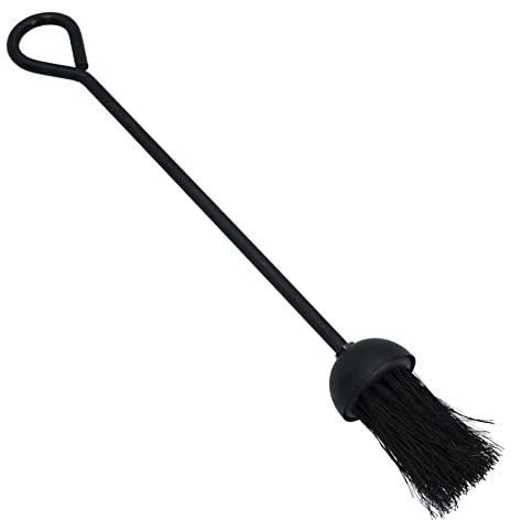 AB Tools 18 Loop Top Brush Fire Coal Wood Log Burner Black Steel Metal 450mm Sweep