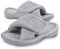 Git-up Pantofole da Donna in memory foam Supporto Arco per l'arco regolabile con gancio e passante Ciabatte per diabetici Punta Aperta da Casa Pantofole Interno Esterno Grigio 8/9
