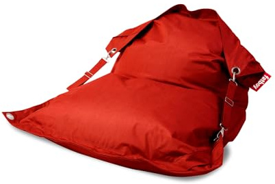 Fatboy Buggle-up Outdoor Sitzsack XXL - 185 x 137cm - Rot | Anpassbarer Einzel, & Doppel-Relaxsessel, Leicht zu Reinigen, Sitzsack Erwachsene Draußen, Bequemer Lesesessel aus Olefin