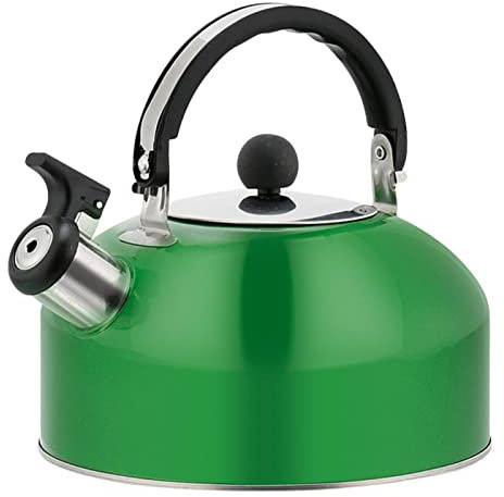 A/R Wasserkochkessel für Herd, Herd, Wasserkocher mit ergonomischem Griff, Pfeifauslauf – Teekessel für Herd, Induktionsherd, Elektroherd