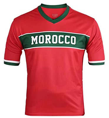 YuanDiann Qatar Copa Mundial de Fútbol Camiseta Fans Impresión Entrenamiento Deportivo Remeras de Futbol Secado Rápido Elástico Manga Corta Cuello Redondo World Cup T Shirt