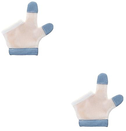 Toyvian 2pairs Boys and Girls Gloves Half-Finger Outdoor Gloves for Newborns Yarn Sensory Toys for Newborns Months Gifts