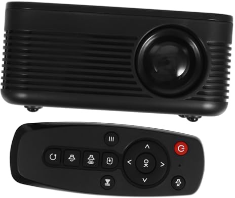 jojofuny Tragbarer LCD Multimedia Theater Projektor Für Heimkino Mini USB Projektor Mit Verbesserter Helligkeit Und Farbsättigung Für Filme Und Spiele