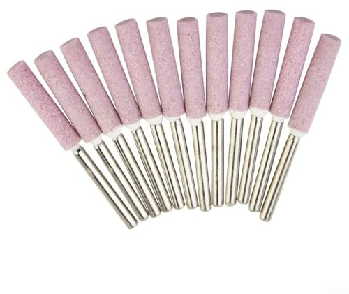 Diamond Chainsaw Sharpener Burr Grinder Set 12pcs Chain Saw Drill Bits 4.0mm 4.8mm 5.5mm Shank 3mm for Electric Saw Sharpening Polishing (4.0mm)