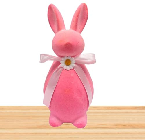 Conejito de Pascua Flocado,Conejito de Pascua Flocado Linda Figura de
