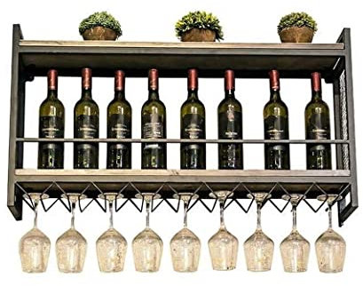YQYQMZDP Weinregal Weinregal Wandmontiertes Flaschenregal aus Eisen Nordisches Weinregal Weinregal Weinregal Weinregal Weinregal Küchenbar Weinregal