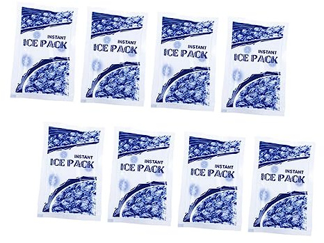 BESTYASH 8pezzi Ghiaccio Istantaneo Impacchi Ghiaccio Per Impacco Refrigerante Impacchi Per Impacco Refrigerante e Fisioterapia Per Occhi Ustioni e Prurito Punture