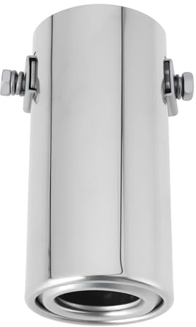LT Easiyl Auspuffblende aus Edelstahl, 106 x 50 mm, kompatibel mit Fiat 500 Brava Bravo Duna Fiorino Idea Panda