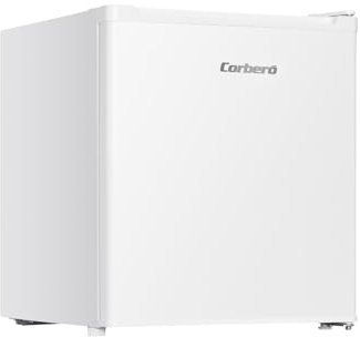 Corberó – Nevera pequeña - Mini Bar | CFHMB41W | 51x44x47 cm | Capacidad 41L | Rango 1-10 °C | 39 dB | Puerta Reversible | Patas Niveladoras | Color Blanco