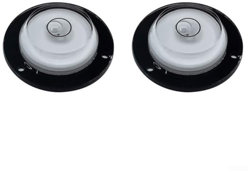 Kit de mesure de bulles de niveau circulaire pour matériaux de précision (Noir)
