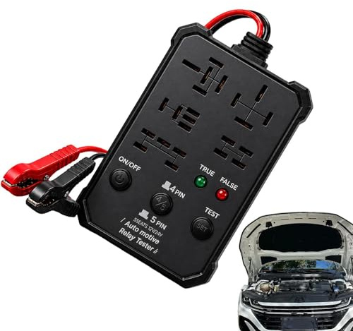 Tester relè, 12 V, 24 V, dispositivo di prova universale ad alta precisione, strumento diagnostico relè per auto, per diagnosi di guasti di auto, camion, SUV, rimorchi e veicoli commerciali