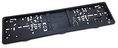 Volkswagen 000071801BC Kennzeichenhalterung Kennzeichenhalter Nummerschild Kennzeichen Halter, mit neuem VW Logo
