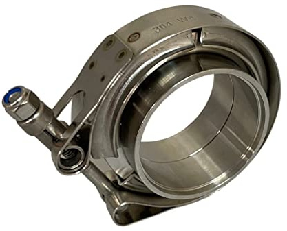 Boltza® V-Schelle + Flansche komplett aus Edelstahl für Turboschlauch (38 mm)